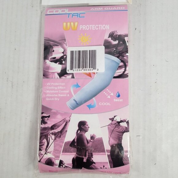 Cooltac UV Arm Guards Pink Cooling Sweat Absorb Moisture Control Size S - Picture 3 of 5